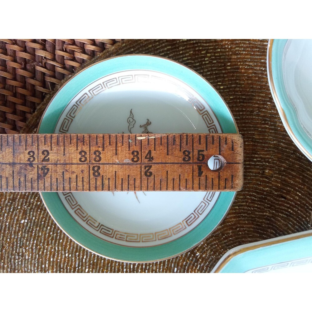 Vintage Dragon Plates, 5-piece Jyoto Japan Setting, Ceramic (1 setting, 7 avail) - Picture 11 of 16